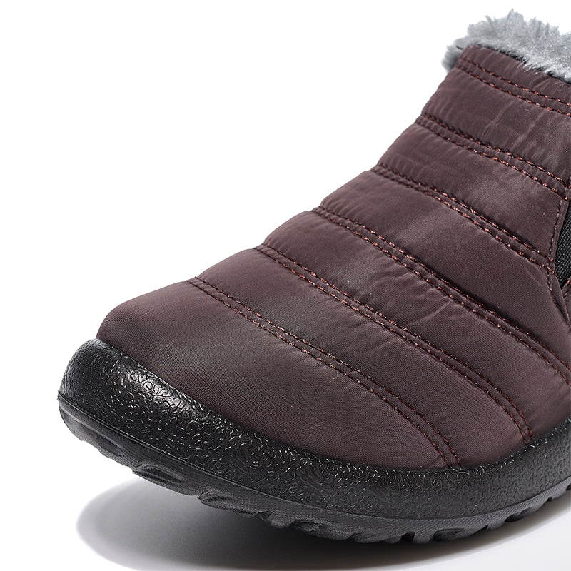 BAIRUILUN Cotton shoes for warmth and splash resistance, PU outsole for anti slip short boots for women