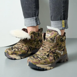 Wholesale Anti-slip Camouflage Thick Wool Snow Boots For Men Winter Outdoor Sport Wear Resistance Men Snow Boots