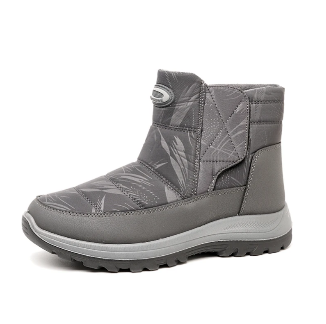 Custom Men's Thickening And Plush Casual Snow Boots Wholesale Warm Plush Cotton Footwear Outdoor Snow Boots For Men