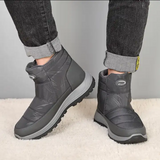 Custom Men's Thickening And Plush Casual Snow Boots Wholesale Warm Plush Cotton Footwear Outdoor Snow Boots For Men