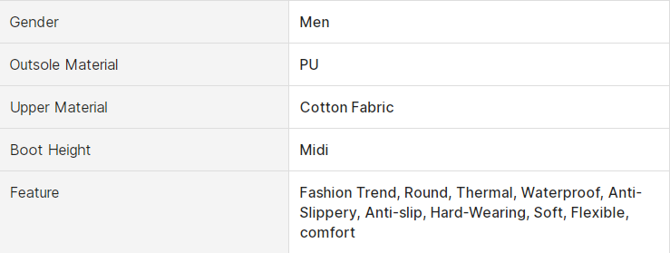 Custom Men's Thickening And Plush Casual Snow Boots Wholesale Warm Plush Cotton Footwear Outdoor Snow Boots For Men