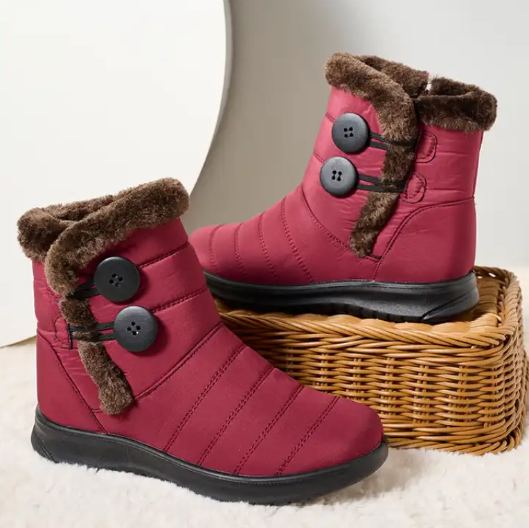Bairuilun Soft Sole Snow Boots Warm Cotton Shoes Waterproof Cotton Boots Snow