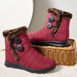 Bairuilun Soft Sole Snow Boots Warm Cotton Shoes Waterproof Cotton Boots Snow