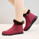 Custom Winter Suede Cotton Chunky Snow Boots Waterproof Snow Boots For Women
