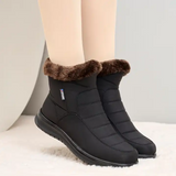 Custom Winter Suede Cotton Chunky Snow Boots Waterproof Snow Boots For Women