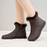 Custom Winter Suede Cotton Chunky Snow Boots Waterproof Snow Boots For Women