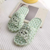 Fashion Cute Litter Bear Comfortable Home Soft Slippers Wholesale Quiet And Comfortable Bedroom Couple Slippers