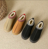 Wholesale Thick Flat Outsole Winter Warm Women Plush Slippers Fashion Cushioning Slip-on Indoor Plush Slippers