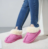 Fashion thickened home fluffy plush slipper for women winter warm fur lightweight indoor snow shoes plush slipper