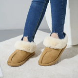 Fashion thickened home fluffy plush slipper for women winter warm fur lightweight indoor snow shoes plush slipper