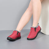 BAIRUILUN Cotton shoes for warmth and splash resistance, PU outsole for anti slip short boots for women