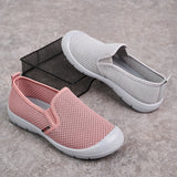 Breathable cloth shoes soft sole woman sport wearing casual walking sneakers women casual shoes