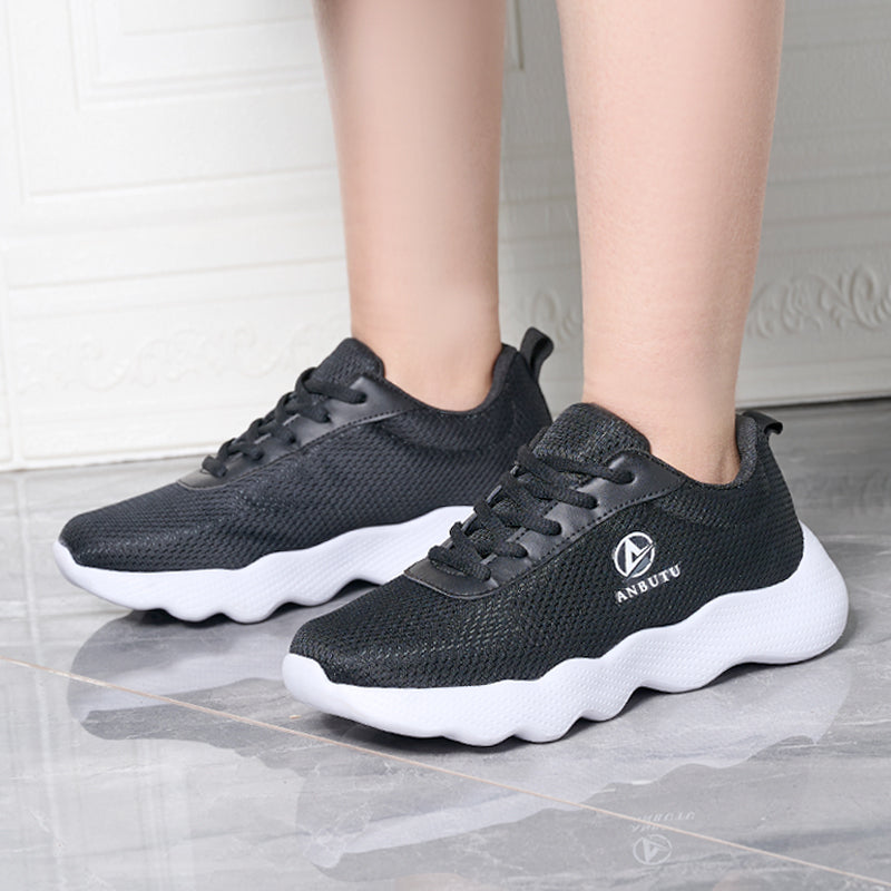 Custom Logo Breathable Lightweight Casual Women's Shoes Summer Women's Lace-up Soft Casual Shoes Sneakers