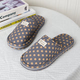 Custom Breathable Soft Flooring Cotton Slippers For Home OEM Four Seasons Bedroom Comfortable Couples Slippers