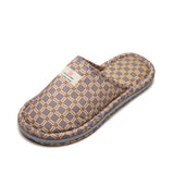 Custom Breathable Soft Flooring Cotton Slippers For Home OEM Four Seasons Bedroom Comfortable Couples Slippers