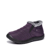 BAIRUILUN Cotton shoes for warmth and splash resistance, PU outsole for anti slip short boots for women