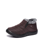 BAIRUILUN Cotton shoes for warmth and splash resistance, PU outsole for anti slip short boots for women