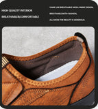 Plus-size Men's Shoes Fashion Breathable Men's Business Shoes British Lazy Slip-on Dad Single Shoes Casual Shoes Men