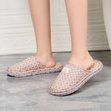 Custom Breathable Soft Flooring Cotton Slippers For Home OEM Four Seasons Bedroom Comfortable Couples Slippers