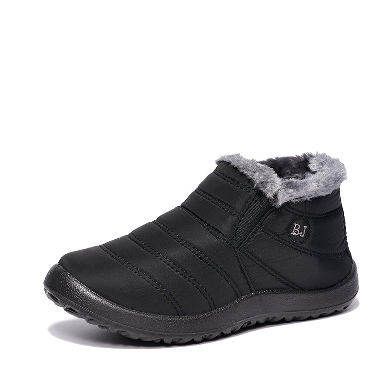 BAIRUILUN Cotton shoes for warmth and splash resistance, PU outsole for anti slip short boots for women