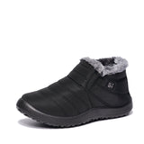 BAIRUILUN Cotton shoes for warmth and splash resistance, PU outsole for anti slip short boots for women