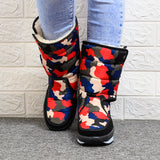 BAIRUILUN Men's and Women's High Top Warm Snow Boots Waterproof and Comfortable Outdoor Anti-slip Snow Boots