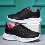 Wholesale Fashion Light MD Sole Leather Women Casual Sports Shoes Spring All Match Casual Women' s Black Sneakers Shoes