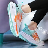 Large Size Unisex Lightweight Breathable Soft Sole Shock Absorption Running Shoes Wholesale Wear-resistant Trend Sports Shoes