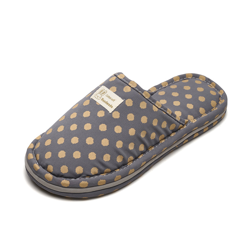 Custom Breathable Soft Flooring Cotton Slippers For Home OEM Four Seasons Bedroom Comfortable Couples Slippers