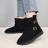 Wholesale Warm And Cold-proof Thick Soled Women Snow Boots Faux Suede Upper Large Size Casual Daily Women Snow Boots