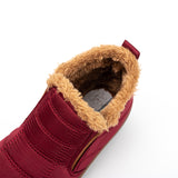 Winter plush keep warm shoes PU good quality upper shoes anti-slip cotton snow boots unisex shoes