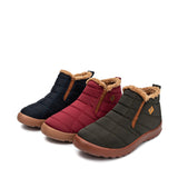 Winter plush keep warm shoes PU good quality upper shoes anti-slip cotton snow boots unisex shoes