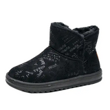 Winter Outdoor Ladies Sequined Boots Warm Boots Women Ankle Plush Cotton Shoes