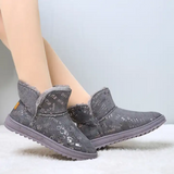 Winter Outdoor Ladies Sequined Boots Warm Boots Women Ankle Plush Cotton Shoes