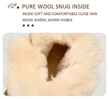 New Style Cow Suede Thick Sole Wool Women Snow Boots Wholesale Light Trend Women Large Size Snow Boots