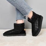 New Stock Winter Fashion Ladies Ankle Snow Boots Classic Woman Warm Comfortable All Match Flat Snow Boots