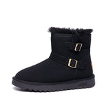 Wholesale Warm And Cold-proof Thick Soled Women Snow Boots Faux Suede Upper Large Size Casual Daily Women Snow Boots