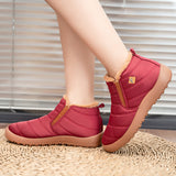 Winter plush keep warm shoes PU good quality upper shoes anti-slip cotton snow boots unisex shoes