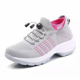 popular Women's Knitted Sock Shoes Comfortable and Wear-resistant Knitted Casual Shoes